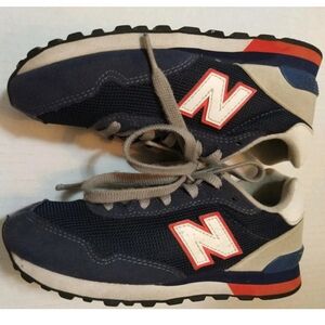**SOLD** New Balance Kids' Boys Size 2 515 V1 Lace Up Navy Orange, Grey Sneakers